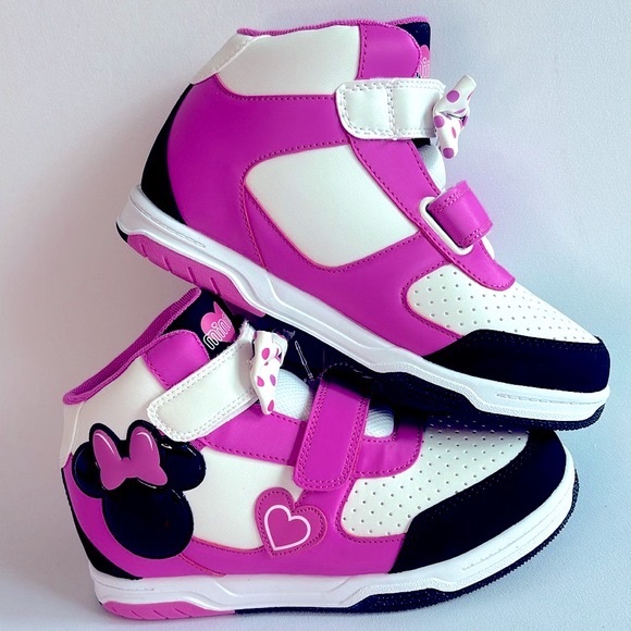 🆕 ULTRA RARE Disney ACI Ltd Edition Minnie Mouse Sport 🎀 High-Top Sneakers - Picture 1 of 11